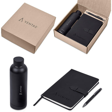 Emerson Kraft Gift Set BLACK - Items Introduced In 2024,Combo Sets,Drinkware Sets,Notebook Sets