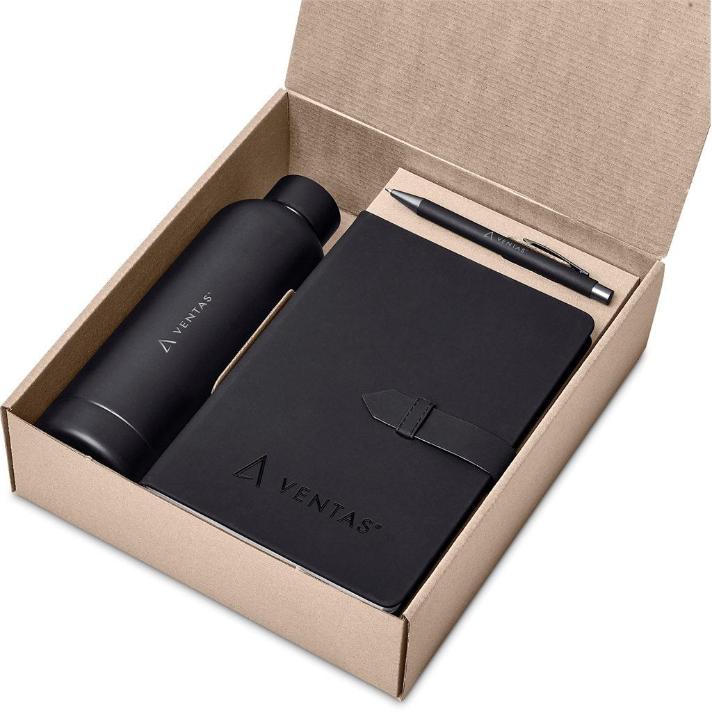 Emerson Kraft Gift Set BLACK - Items Introduced In 2024,Combo Sets,Drinkware Sets,Notebook Sets