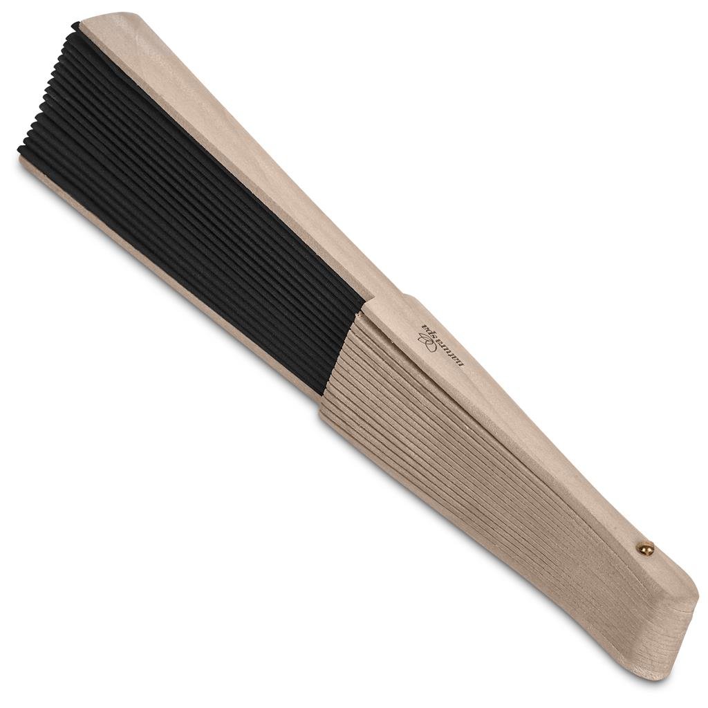 Emika Folding Hand Fan BLACK - Pamper Gifts,Personal Care