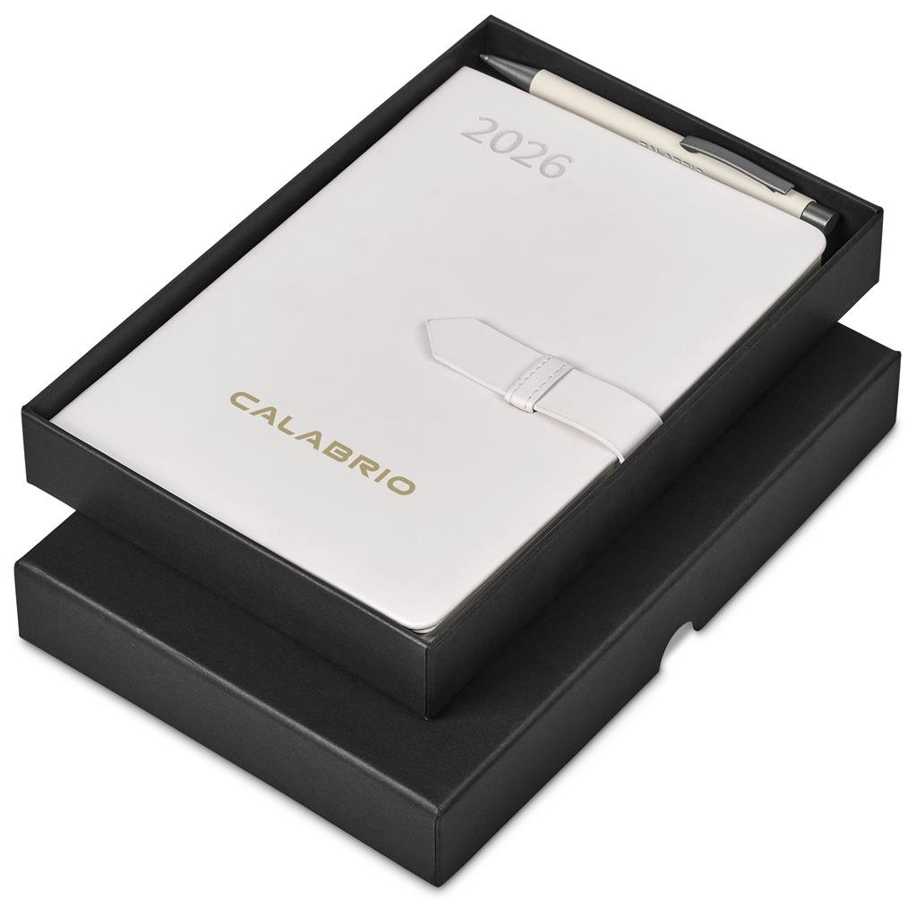 Enterprise A5 2026 Diary & Omega Pen Set CREAM - Diaries 2026,Diaries 2026,Diary Sets