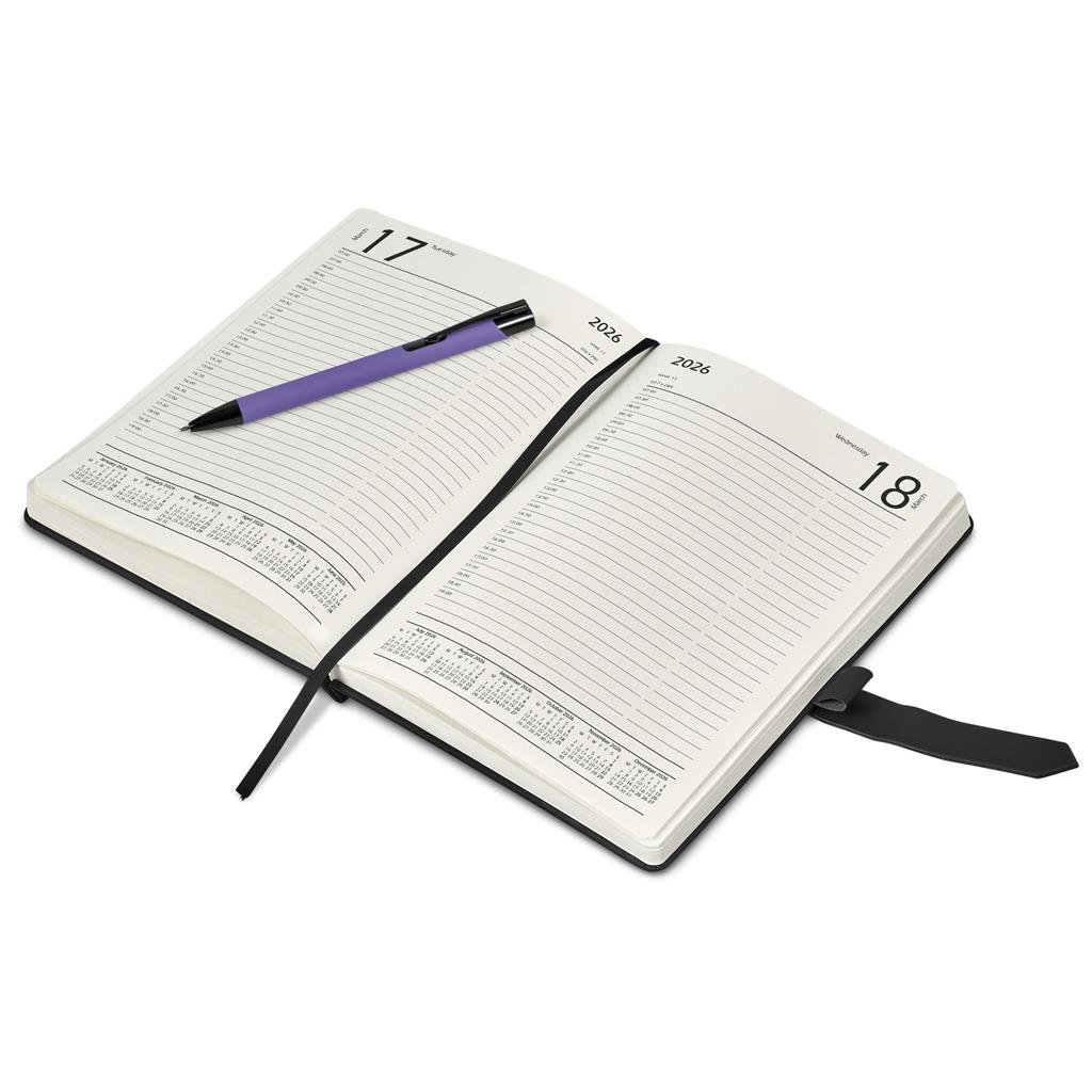 Enterprise A5 2026 Diary & Zeta Pen Set
