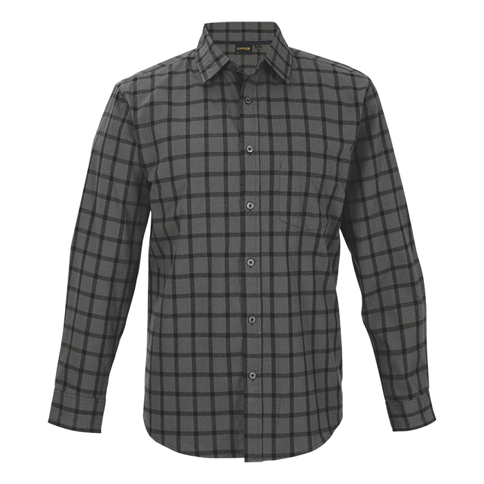 Enviro Lounge Shirt Long Sleeve (LLO-ENV) Charcoal/Black / XL / Last Buy - Shirts-Corporate