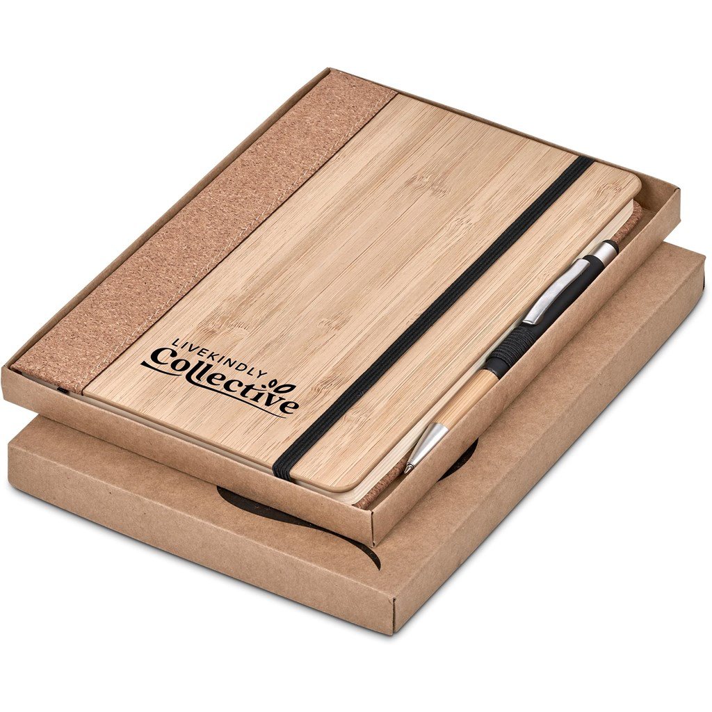 Eri Bamboo & Cork Notebook Pen Set Natural / NT