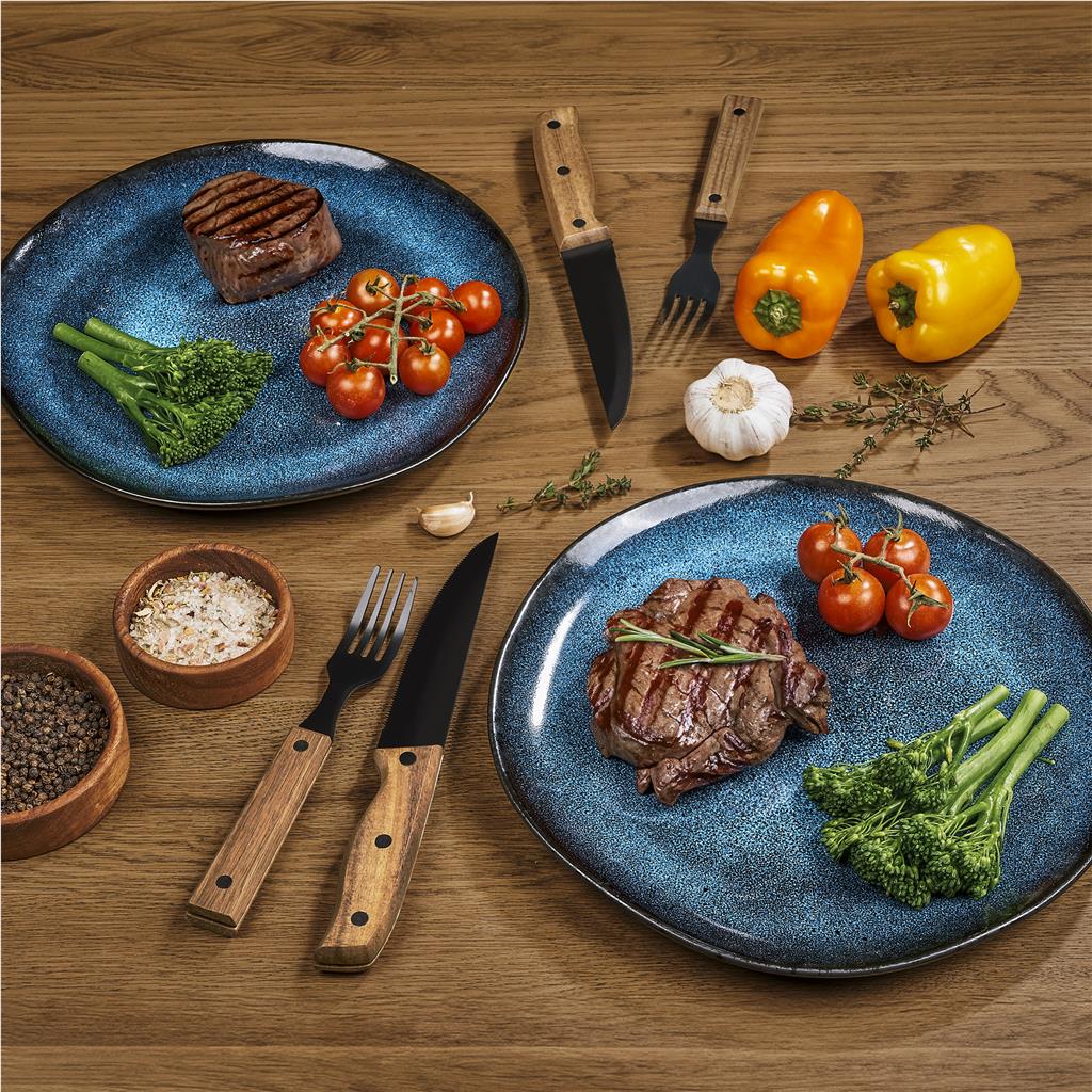 Ermelo Steak Knife and Fork Set BLACK - Kitchen,Home Living,Braai Ideas,Home Living,Heritage Day