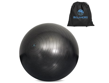 Eva & Elm Comet Anti-Burst Gym Ball Black / BL