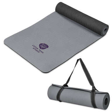 Eva & Elm Eclipse Two Tone Exercise Mat Black / BL
