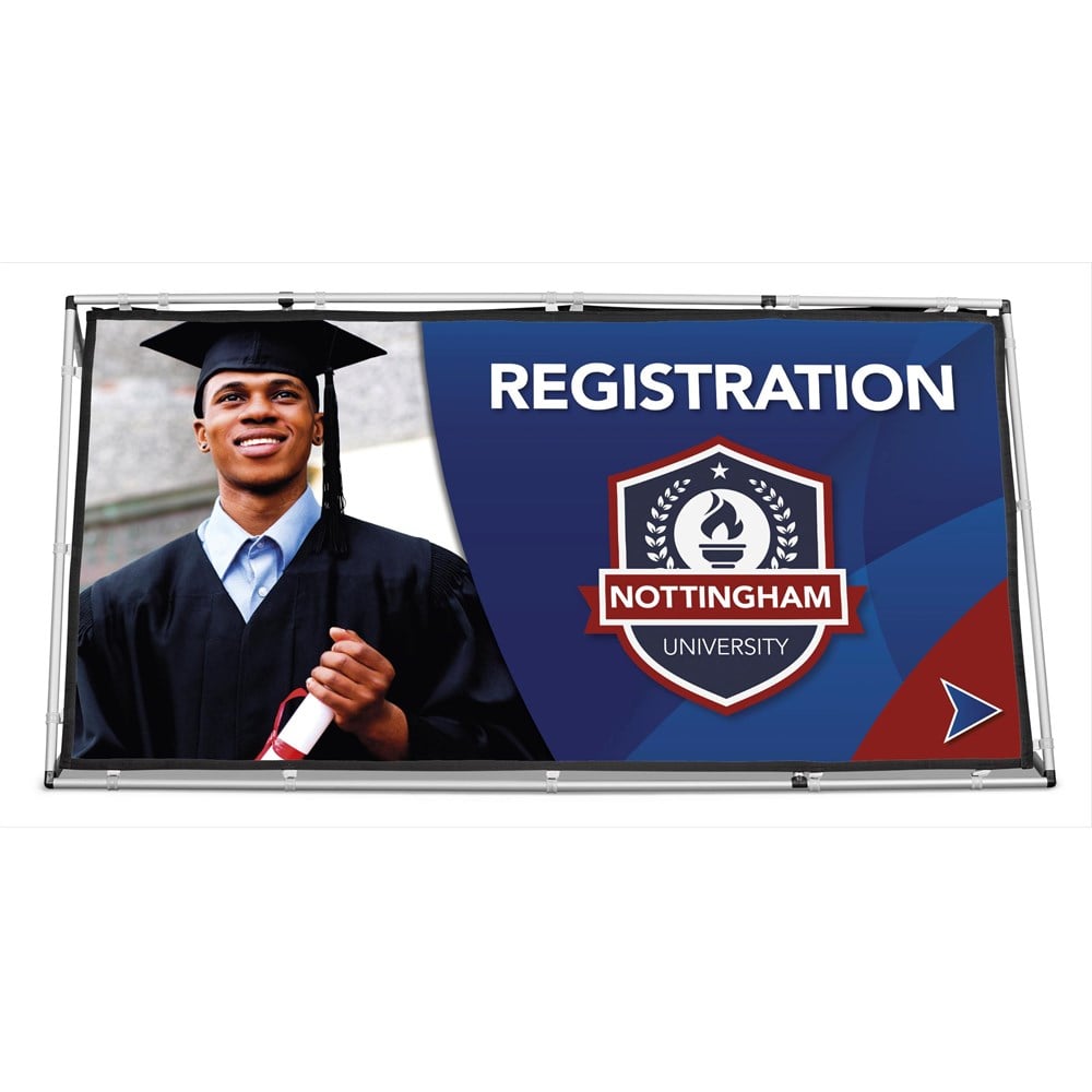Fade Resistant A-Frame with Fabric Print 2m x 1m - Fade-Resistant Banners
