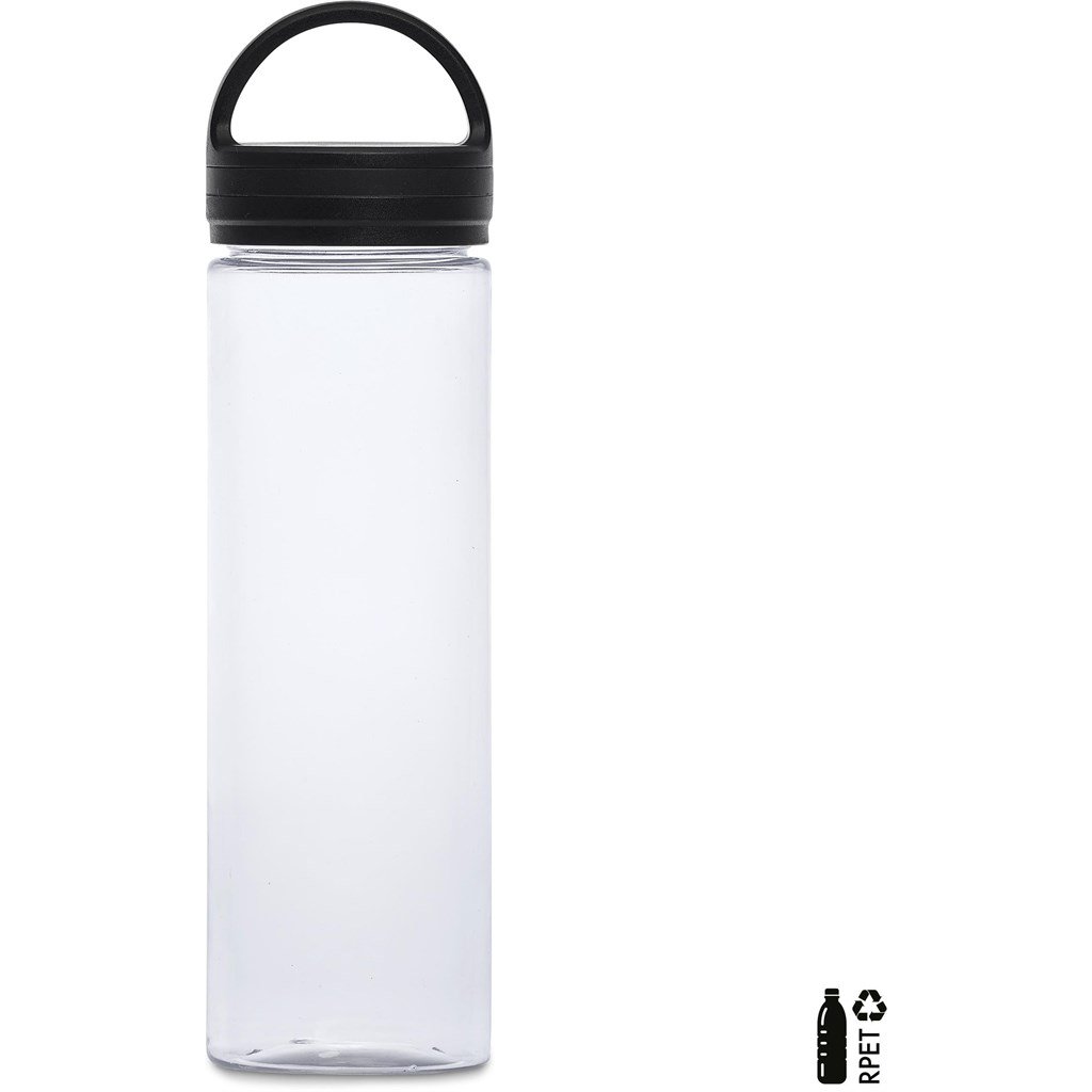 Fierro Recycled PET Water Bottle – 750ml BLACK - Bottles,Recycled Products,Recycled Drinkware,Drinkware
