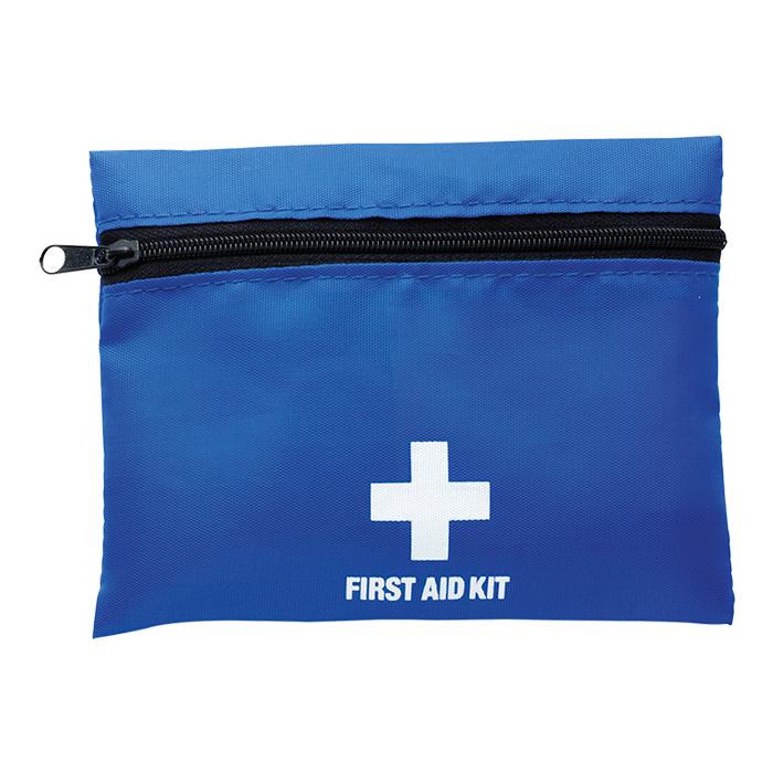 First Aid Kit in Zippered Pouch with Belt Clip Cobalt / STD / Regular - Automotive