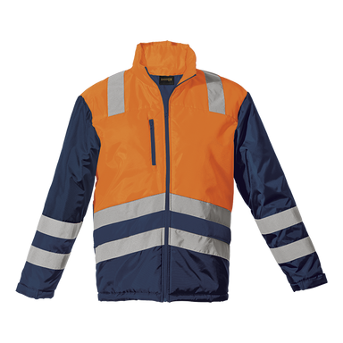 Fleet Jacket  Safety Orange/Navy / SML / Regular - 