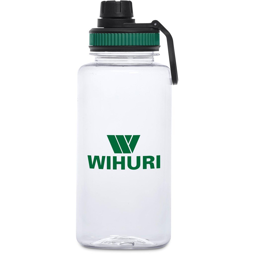 Franco Recycled PET Water Bottle – 1Litre GREEN - Bottles,Recycled Products,Recycled Drinkware,Drinkware