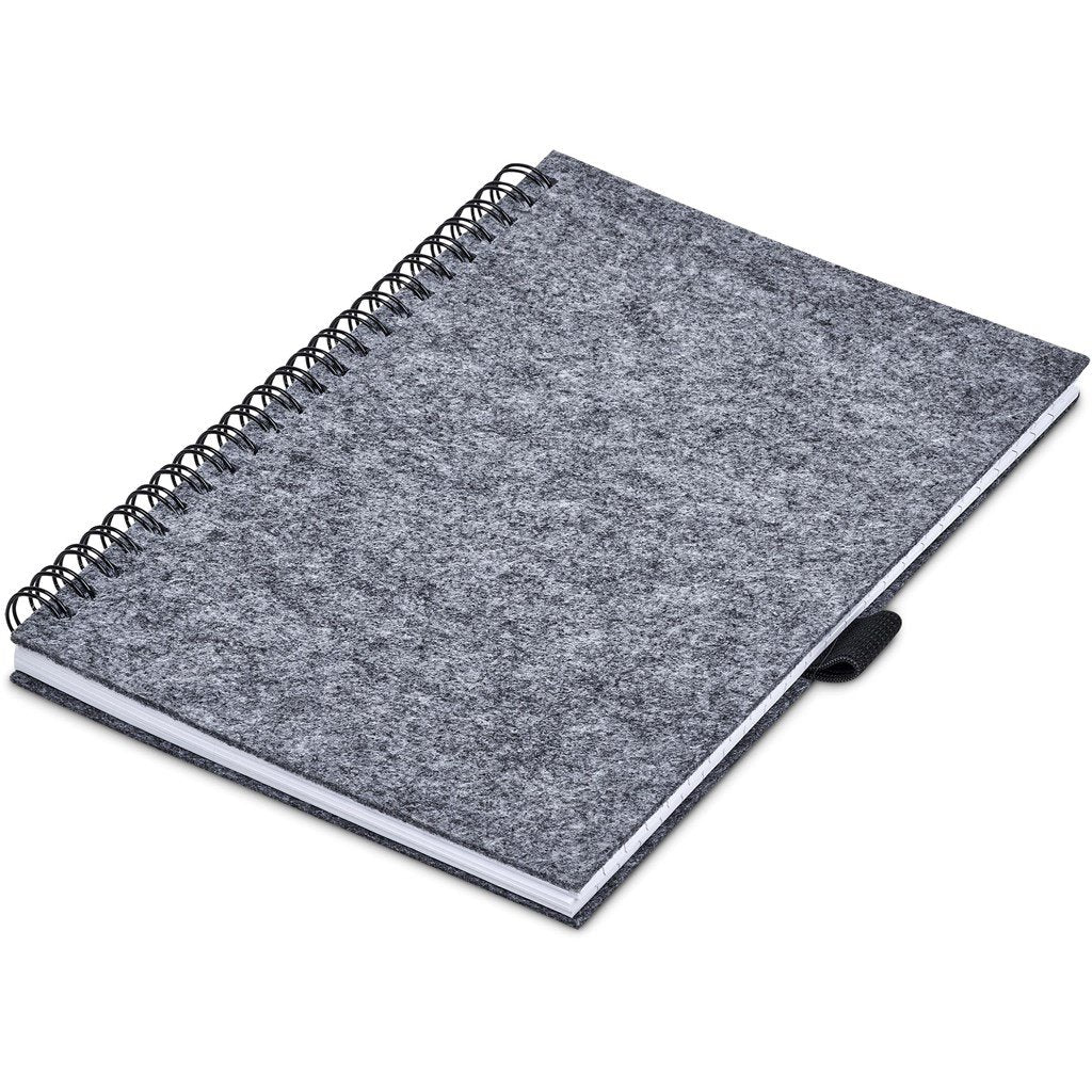 Fuji Recycled PET Felt A5 Spiral Notebook GREY - Notebooks,Eco-Friendly Notebooks,Recycled Products,Notebooks,Ideas