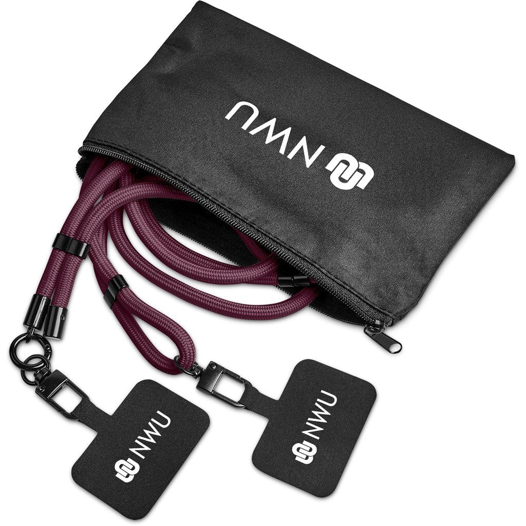 Fusion Crossbody & Wrist Phone Strap Set in Pouch MAROON - Lanyards,Lanyards