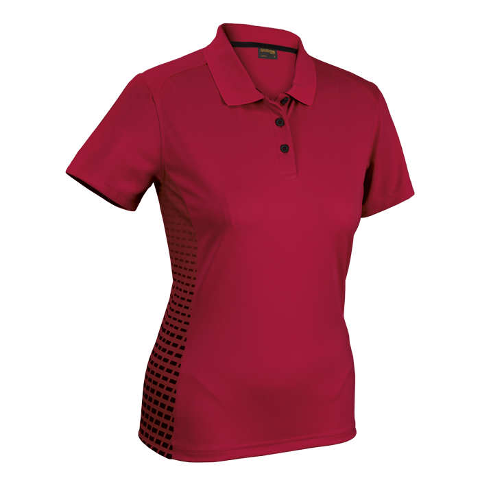 Galaxy Golfer Ladies Red/Black / XS / Regular - Golf Shirts