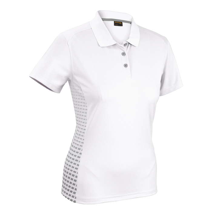 Galaxy Golfer Ladies White/Silver / XS / Regular - Golf Shirts