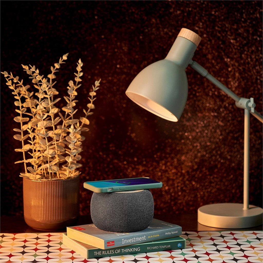 Geneva Wireless Charger & Bluetooth Speaker Grey / GY - Speakers