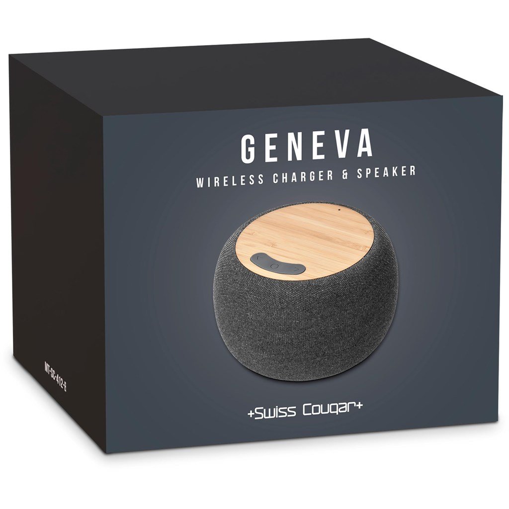 Geneva Wireless Charger & Bluetooth Speaker Grey / GY - Speakers