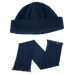 Glacier Scarf and Beanie Set Navy / STD / Regular - Winter 