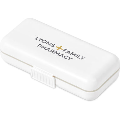 Grid Travel Pill Box SOLID WHITE - Accessories,Travel Essentials,Ideas for Women,Personal Care And Pamper