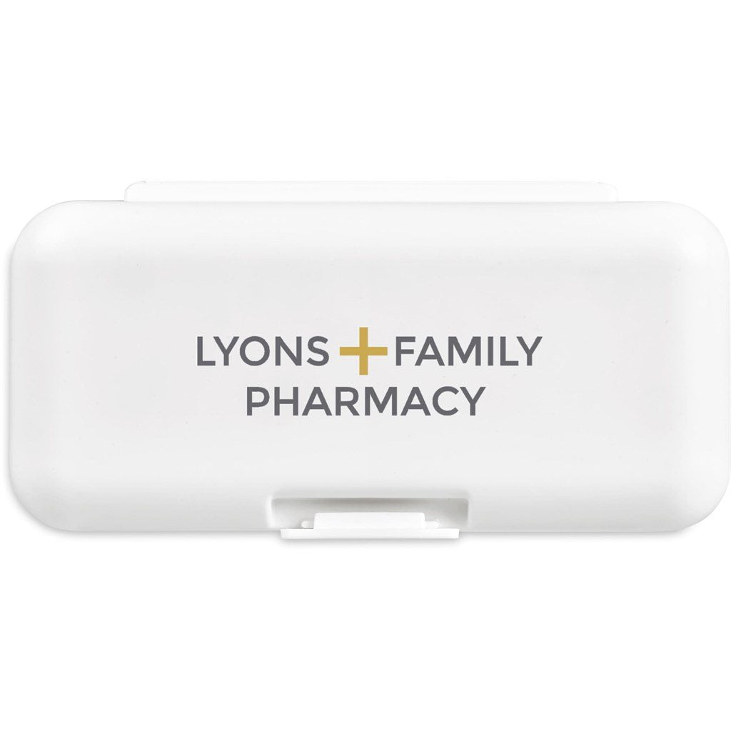 Grid Travel Pill Box SOLID WHITE - Accessories,Travel Essentials,Ideas for Women,Personal Care And Pamper