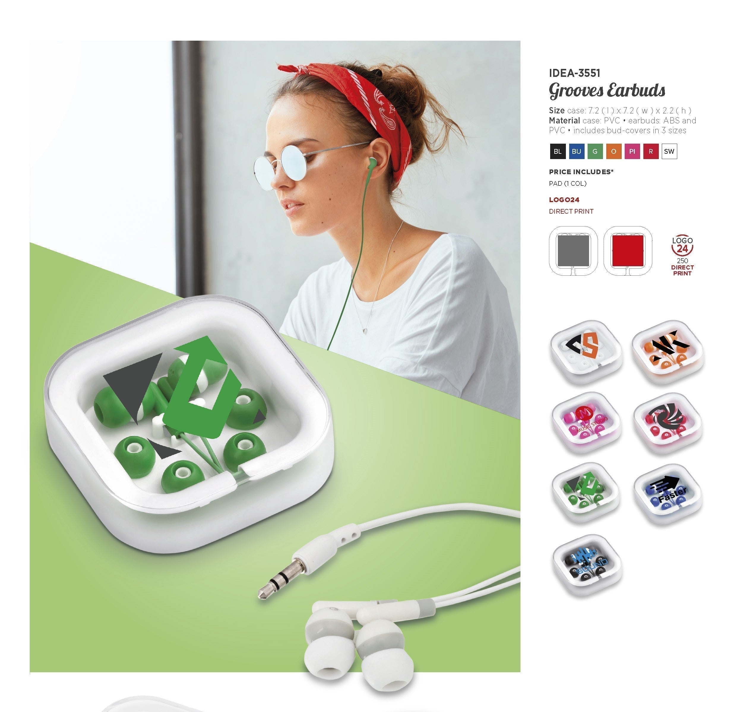 Grooves Earbuds-Blue-BU