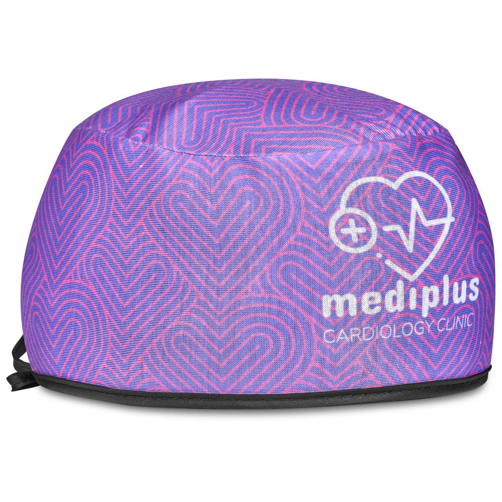 Custom Halo Polyester Nurse Theatre Cap BLACK - Personal Care and Pamper Gifts,Custom Gifts