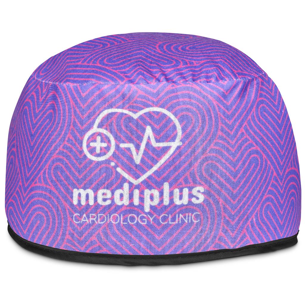 Custom Halo Polyester Nurse Theatre Cap BLACK - Personal Care and Pamper Gifts,Custom Gifts