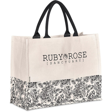 Hana Printed Cotton Tote BLACK - Eco-Friendly Bags,Shoppers and Totes,Cotton Products,Bags,Bags