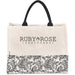 Hana Printed Cotton Tote BLACK - Eco-Friendly Bags,Shoppers and Totes,Cotton Products,Bags,Bags