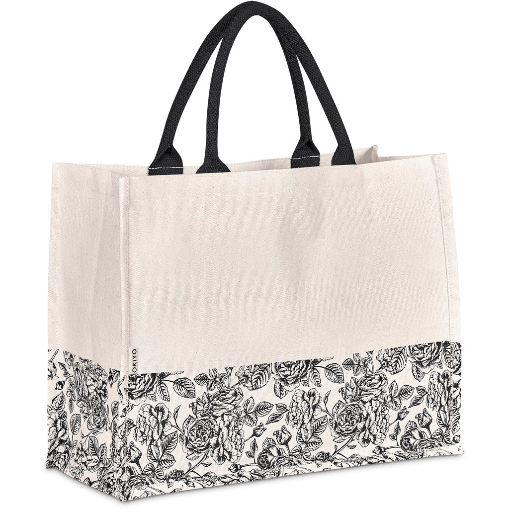 Hana Printed Cotton Tote BLACK - Eco-Friendly Bags,Shoppers and Totes,Cotton Products,Bags,Bags