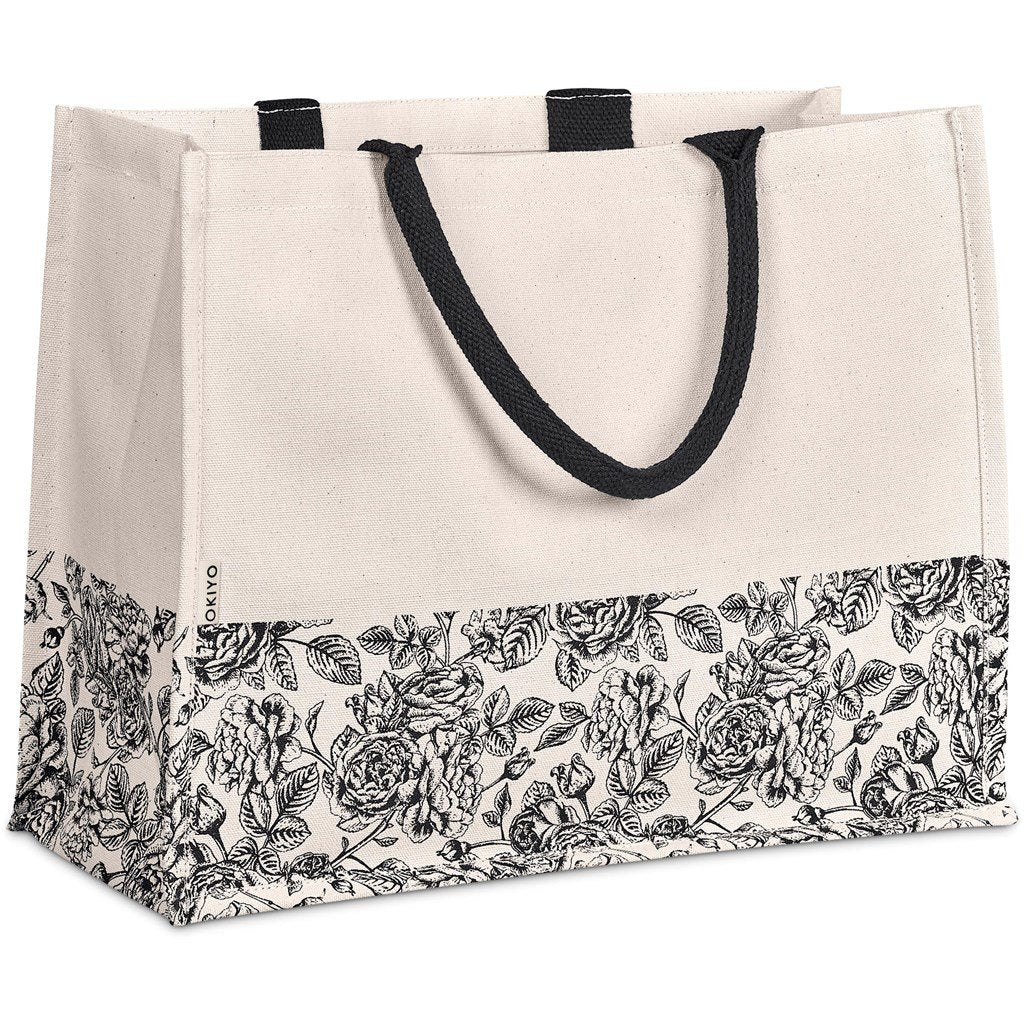 Hana Printed Cotton Tote BLACK - Eco-Friendly Bags,Shoppers and Totes,Cotton Products,Bags,Bags