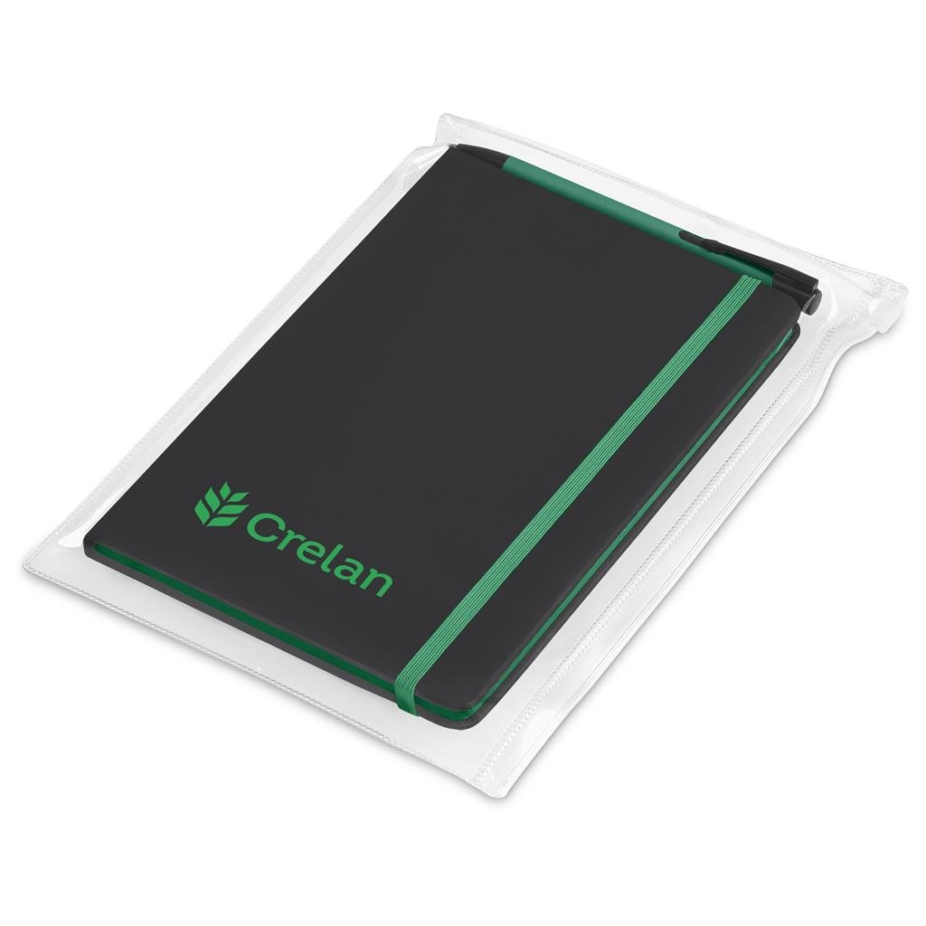 Harrison Notebook & Pen Set GREEN - Sets,Notebook Sets