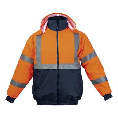 Hawk Jacket (HAW-JAC) Safety Orange/Navy / XL / Regular - High Visibility