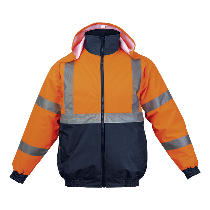 Hawk Jacket (HAW-JAC) Safety Orange/Navy / XL / Regular - High Visibility