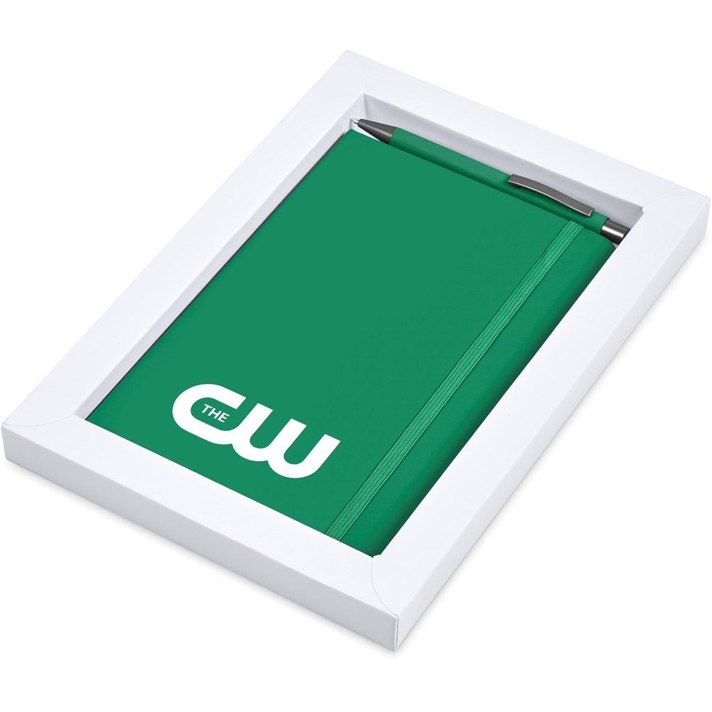 Hibiscus Notebook & Pen Set GREEN - Ideas for Conferences,Ideas Work,Notebook Sets