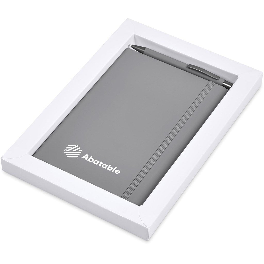 Hibiscus Notebook & Pen Set GREY - Ideas for Conferences,Ideas Work,Notebook Sets