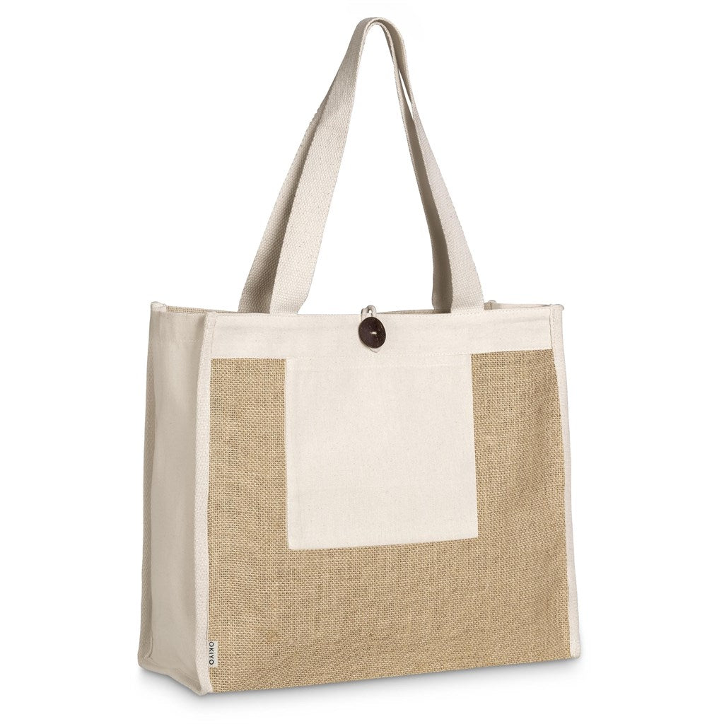 Hikari Jute & Cotton Tote Bag Natural / NT - Shopping Totes