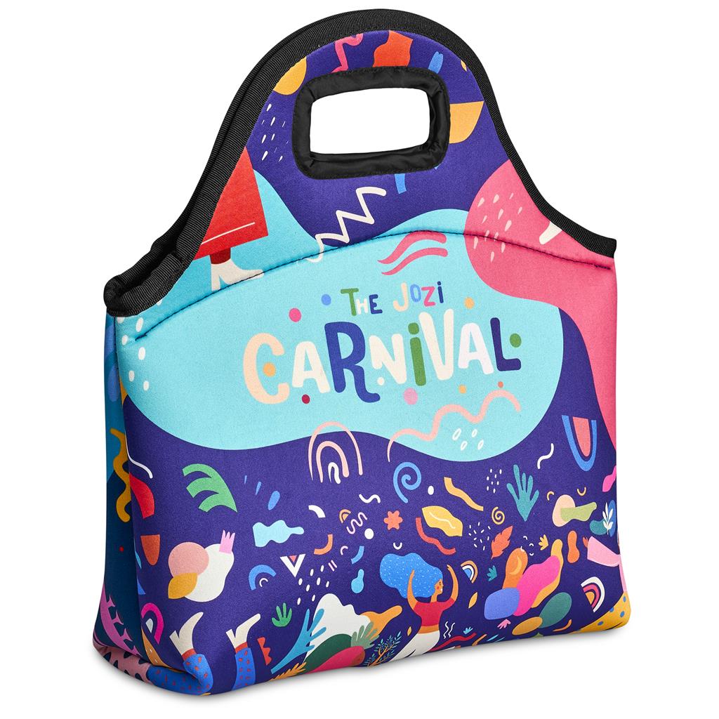 Custom Hobie Neoprene Lunch Cooler with Cut Out Handle BLACK - Coolers and Lunchware,Custom Lunchware