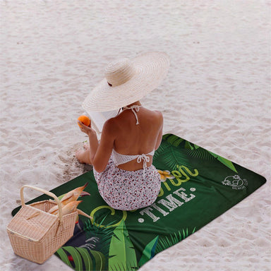 Custom Hula Beach Towel - Single Sided Branding SOLID WHITE - Ideas for Summer,Ideas the Beach,Custom Sports and Fitness,Custom