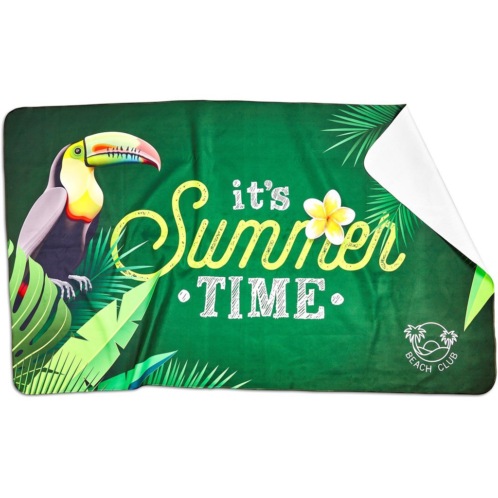 Custom Hula Beach Towel - Single Sided Branding SOLID WHITE - Ideas for Summer,Ideas the Beach,Custom Sports and Fitness,Custom