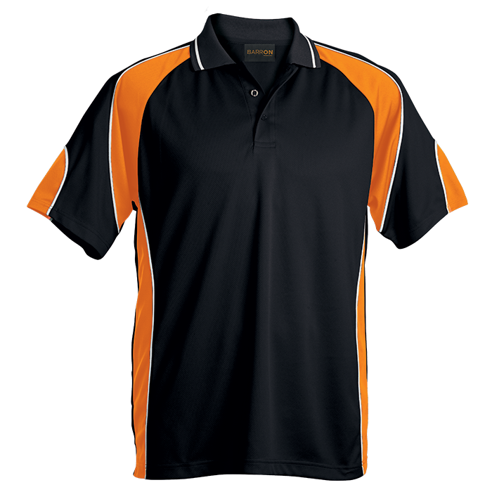 Impact Golfer Black/Orange/White / SML / Regular - Golf Shirts