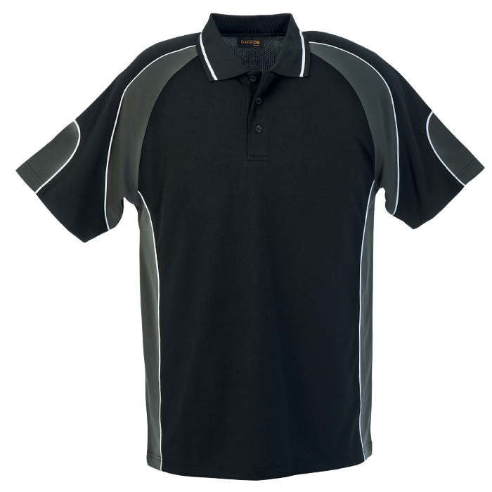 Impact Golfer Black/Charcoal/White / SML / Regular - Golf Shirts