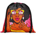 Custom Indian Midi Polyester Drawstring Pouch BLACK - Bags and Backpacks,Custom Backpacks