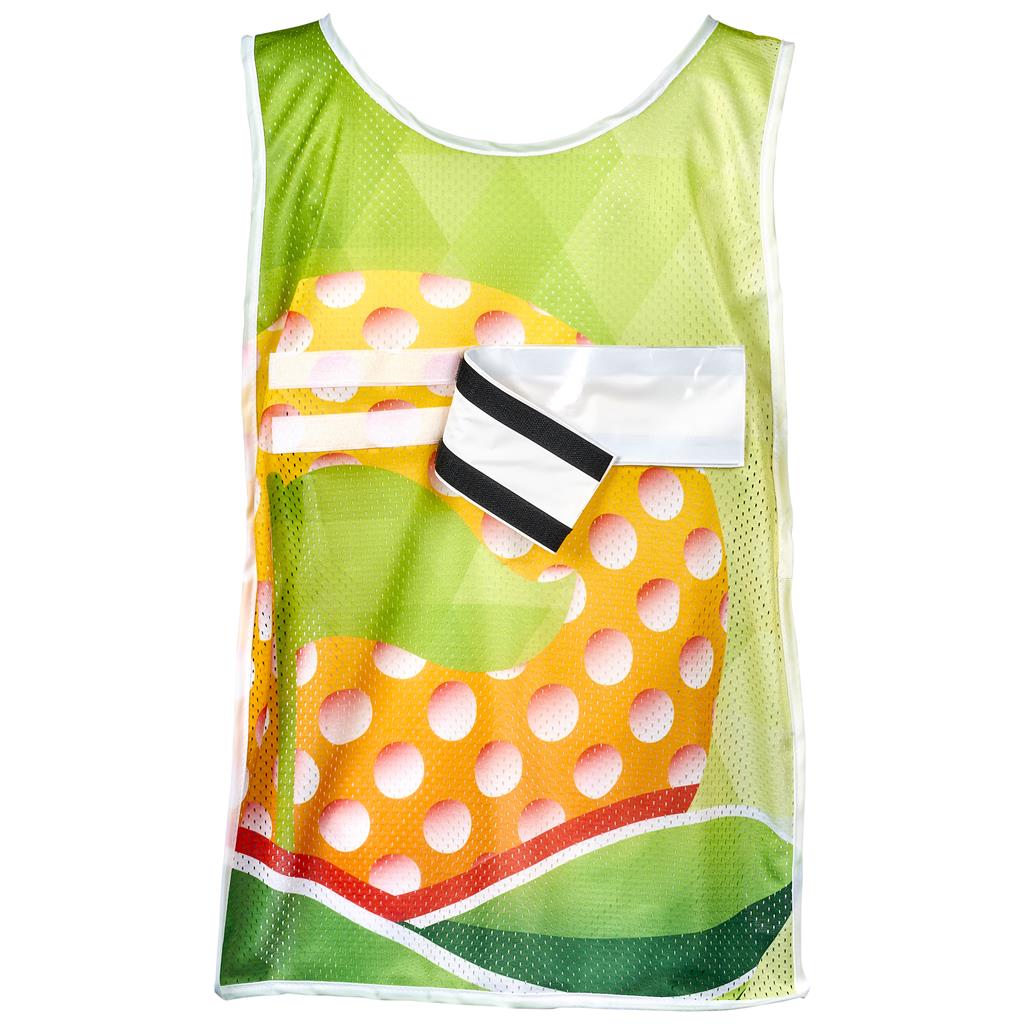 Custom Jackal Caddy Bib with PVC Name Sleeve-White SOLID WHITE - Sports and Fitness,Custom Fitness