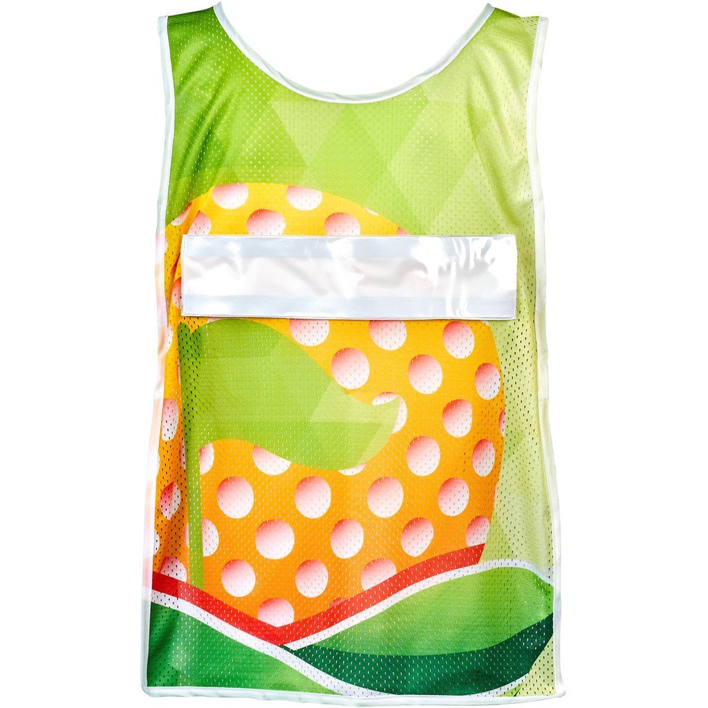 Custom Jackal Caddy Bib with PVC Name Sleeve-White SOLID WHITE - Sports and Fitness,Custom Fitness