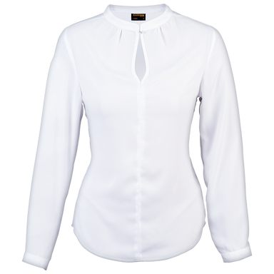 Jasmine Blouse Long Sleeve Ladies White / XL / Regular - Shirts-Corporate