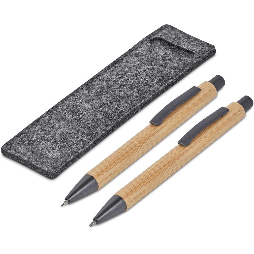 Jona Bamboo Ball Pen & Pencil Set NATURAL - and Sets,Bamboo Products,Writing Instruments