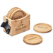 Kanpai Bamboo Coaster & Bottle Opener Set Natural / NT