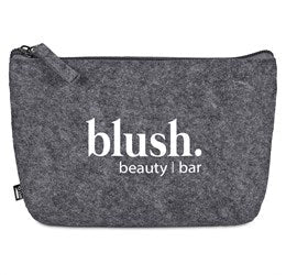 Kesho Recycled PET Felt Mini Cosmetic Bag Grey / GY