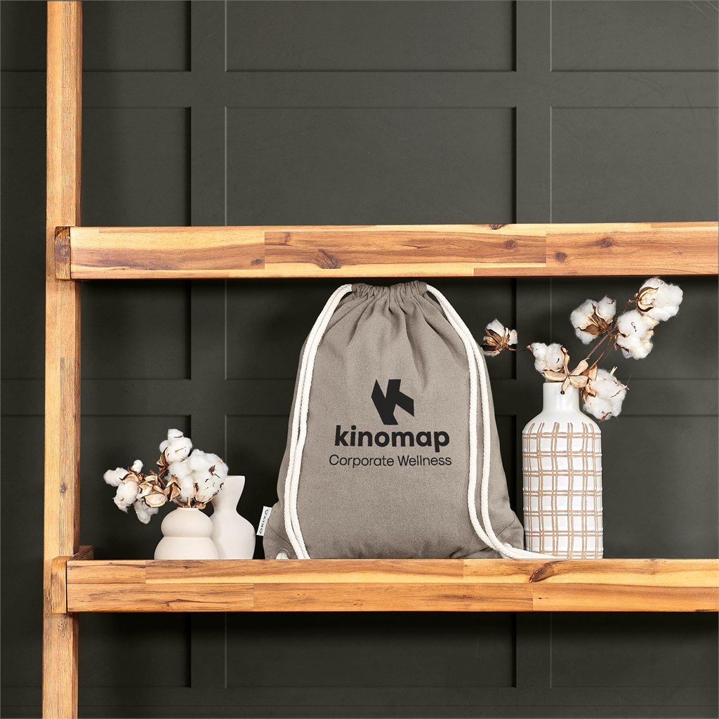 Kinchaku Recycled Canvas Drawstring Bag - Bags,Eco-Friendly Bags,Cotton Products,Bags,Recycled Bags